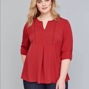 Lane Bryant Red Blouse